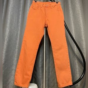 Levi’s Jeans - terracotta orange - 501 Size 25 - Rustic orange denim
